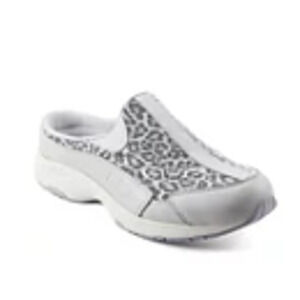Easy Spirit Traveltime Women's Round Toe Casual Slip On Size 9 Gray Leopard NWT